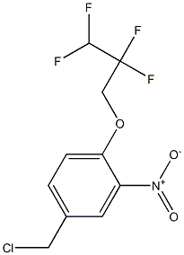 4-(chloromethyl)-2-nitro-1-(2,2,3,3-tetrafluoropropoxy)benzene Struktur