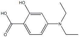 4-(diethylamino)-2-hydroxybenzoic acid Struktur