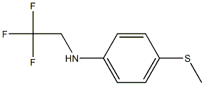 4-(methylsulfanyl)-N-(2,2,2-trifluoroethyl)aniline Struktur