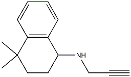 4,4-dimethyl-N-(prop-2-yn-1-yl)-1,2,3,4-tetrahydronaphthalen-1-amine Struktur