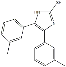 4,5-bis(3-methylphenyl)-1H-imidazole-2-thiol Struktur