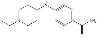 4-[(1-ethylpiperidin-4-yl)amino]benzamide Struktur