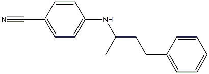 4-[(4-phenylbutan-2-yl)amino]benzonitrile Struktur