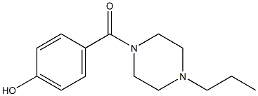 4-[(4-propylpiperazin-1-yl)carbonyl]phenol Struktur