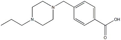 4-[(4-propylpiperazin-1-yl)methyl]benzoic acid Struktur