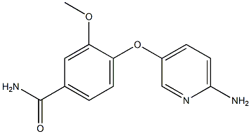 4-[(6-aminopyridin-3-yl)oxy]-3-methoxybenzamide Struktur