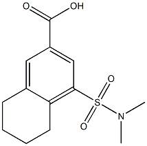 4-[(dimethylamino)sulfonyl]-5,6,7,8-tetrahydronaphthalene-2-carboxylic acid Struktur