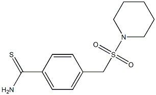 4-[(piperidine-1-sulfonyl)methyl]benzene-1-carbothioamide Struktur