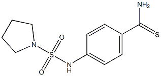 4-[(pyrrolidine-1-sulfonyl)amino]benzene-1-carbothioamide Struktur