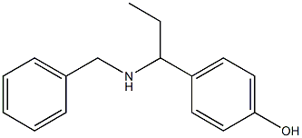 4-[1-(benzylamino)propyl]phenol Struktur