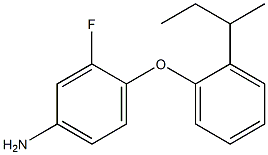 4-[2-(butan-2-yl)phenoxy]-3-fluoroaniline Struktur