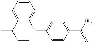 4-[2-(butan-2-yl)phenoxy]benzene-1-carbothioamide Struktur