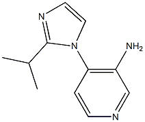 4-[2-(propan-2-yl)-1H-imidazol-1-yl]pyridin-3-amine Struktur