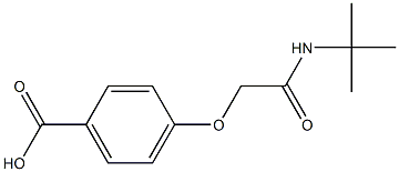 4-[2-(tert-butylamino)-2-oxoethoxy]benzoic acid Struktur