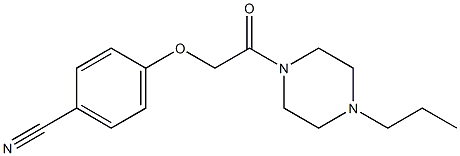 4-[2-oxo-2-(4-propylpiperazin-1-yl)ethoxy]benzonitrile Structure