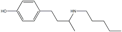 4-[3-(pentylamino)butyl]phenol Struktur