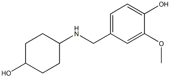 4-{[(4-hydroxycyclohexyl)amino]methyl}-2-methoxyphenol Struktur