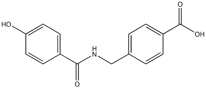 4-{[(4-hydroxyphenyl)formamido]methyl}benzoic acid Struktur