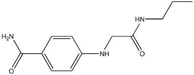 4-{[(propylcarbamoyl)methyl]amino}benzamide Struktur