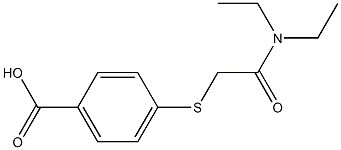 4-{[2-(diethylamino)-2-oxoethyl]thio}benzoic acid Struktur