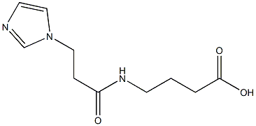 4-{[3-(1H-imidazol-1-yl)propanoyl]amino}butanoic acid Struktur