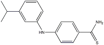 4-{[3-(propan-2-yl)phenyl]amino}benzene-1-carbothioamide Struktur