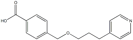 4-{[3-(pyridin-4-yl)propoxy]methyl}benzoic acid Struktur