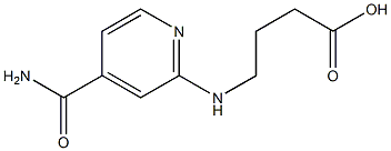 4-{[4-(aminocarbonyl)pyridin-2-yl]amino}butanoic acid Struktur