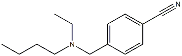 4-{[butyl(ethyl)amino]methyl}benzonitrile Struktur