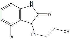 4-bromo-3-[(2-hydroxyethyl)amino]-2,3-dihydro-1H-indol-2-one Struktur