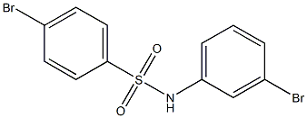 4-bromo-N-(3-bromophenyl)benzene-1-sulfonamide Struktur