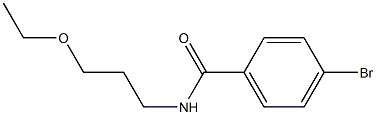 4-bromo-N-(3-ethoxypropyl)benzamide Struktur