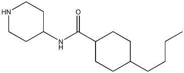 4-butyl-N-(piperidin-4-yl)cyclohexane-1-carboxamide Struktur