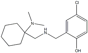 4-chloro-2-[({[1-(dimethylamino)cyclohexyl]methyl}amino)methyl]phenol Struktur