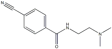 4-cyano-N-[2-(dimethylamino)ethyl]benzamide Struktur