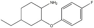 4-ethyl-2-(4-fluorophenoxy)cyclohexanamine Struktur