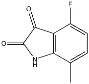 4-fluoro-7-methyl-1H-indole-2,3-dione Struktur