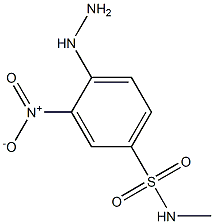 4-hydrazino-N-methyl-3-nitrobenzenesulfonamide Struktur