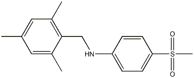 4-methanesulfonyl-N-[(2,4,6-trimethylphenyl)methyl]aniline Struktur