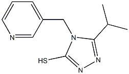 5-(propan-2-yl)-4-(pyridin-3-ylmethyl)-4H-1,2,4-triazole-3-thiol Struktur