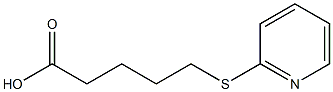 5-(pyridin-2-ylsulfanyl)pentanoic acid Struktur