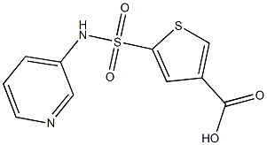 5-(pyridin-3-ylsulfamoyl)thiophene-3-carboxylic acid Struktur