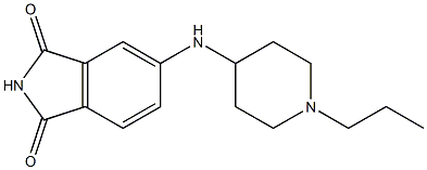 5-[(1-propylpiperidin-4-yl)amino]-2,3-dihydro-1H-isoindole-1,3-dione Struktur