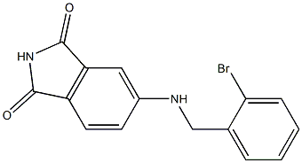 5-{[(2-bromophenyl)methyl]amino}-2,3-dihydro-1H-isoindole-1,3-dione Struktur