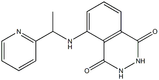 5-{[1-(pyridin-2-yl)ethyl]amino}-1,2,3,4-tetrahydrophthalazine-1,4-dione Struktur