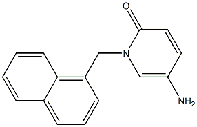 5-amino-1-(naphthalen-1-ylmethyl)-1,2-dihydropyridin-2-one Struktur