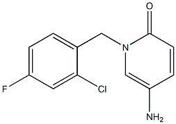 5-amino-1-[(2-chloro-4-fluorophenyl)methyl]-1,2-dihydropyridin-2-one Struktur