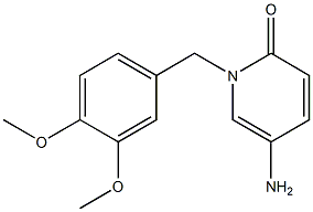 5-amino-1-[(3,4-dimethoxyphenyl)methyl]-1,2-dihydropyridin-2-one Struktur