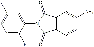 5-amino-2-(2-fluoro-5-methylphenyl)-2,3-dihydro-1H-isoindole-1,3-dione Struktur