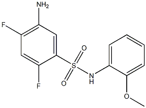 5-amino-2,4-difluoro-N-(2-methoxyphenyl)benzene-1-sulfonamide Struktur